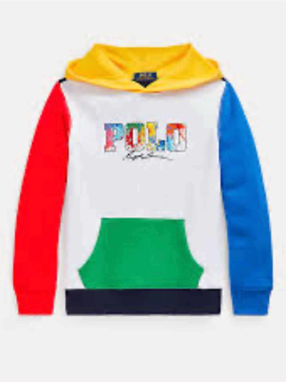 Polo by Ralph Lauren Multicolor Kids Hoodie - Red, Blue, Green, Yellow, White